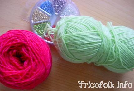 Tricot fleur !